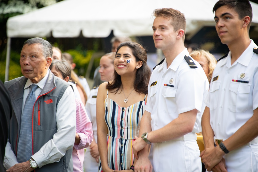 USNA Superintendent Vice Adm. Davids Garden Reception