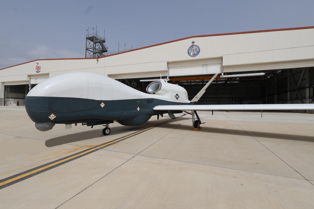 First MQ-4C Triton arrived to Naval Air Station (NAS) Sigonella, March 30, 2024.