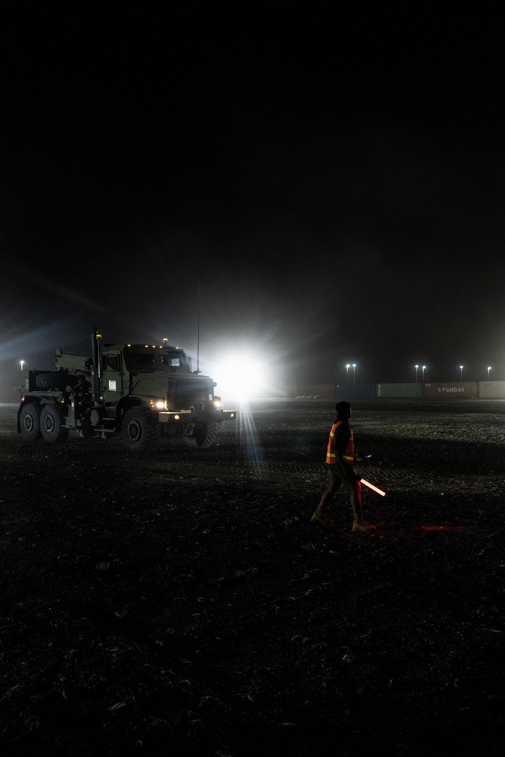 2nd Distribution Support Battalion Conduct Night Convoy Operations During Native Fury 24