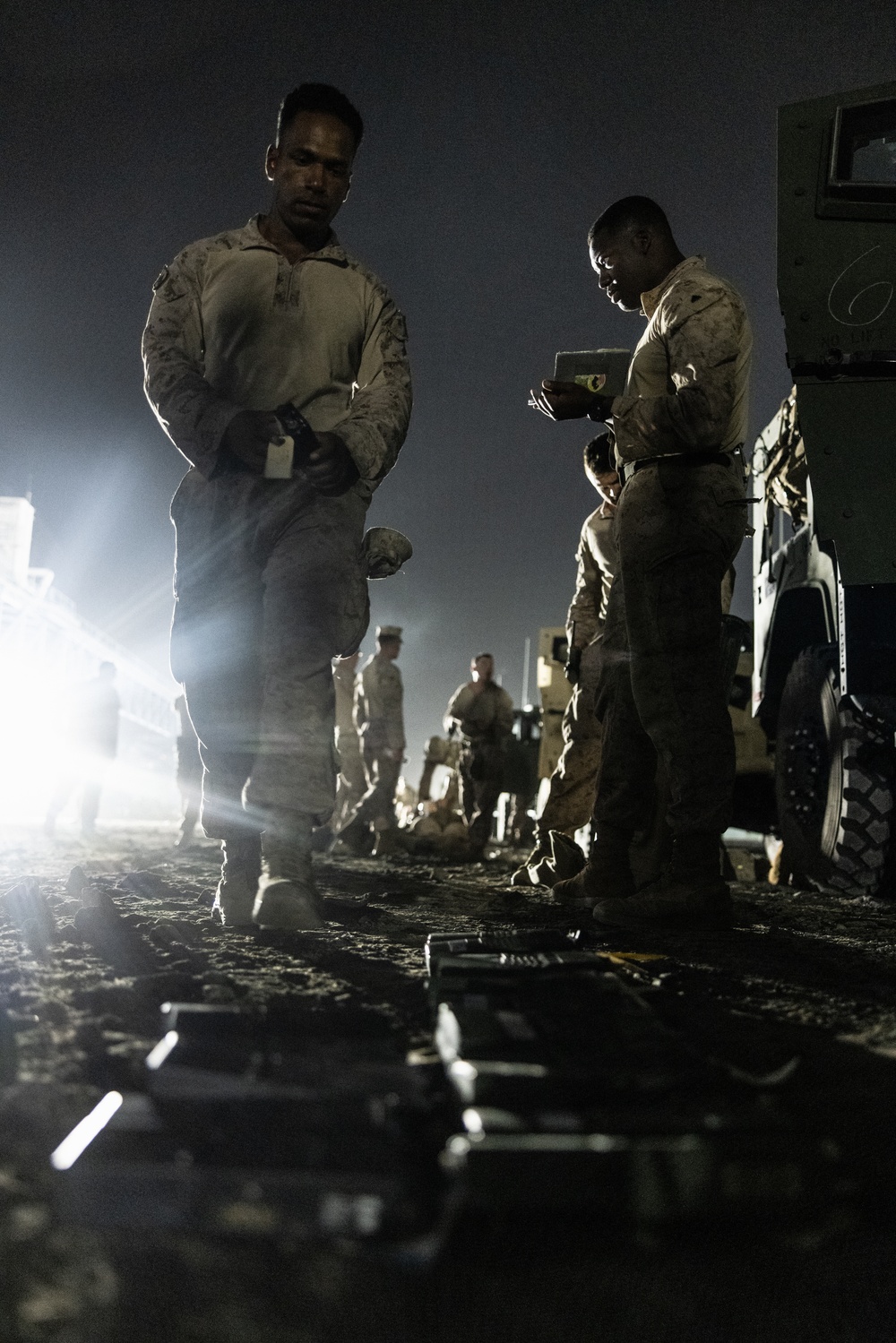 2nd Distribution Support Battalion Conduct Night Convoy Operations During Native Fury 24