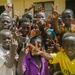 Dutch National Police donate supplies to a local school in Daboya, Ghana during Flintlock 24