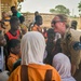 Dutch National Police donate supplies to a local school in Daboya, Ghana during Flintlock 24