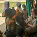 Dutch National Police donate supplies to a local school in Daboya, Ghana during Flintlock 24