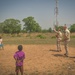 Dutch National Police donate supplies to a local school in Daboya, Ghana during Flintlock 24