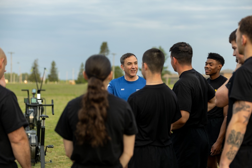 Cadet Troop Leadership Physical Training with 10th Mountain Division Command Team