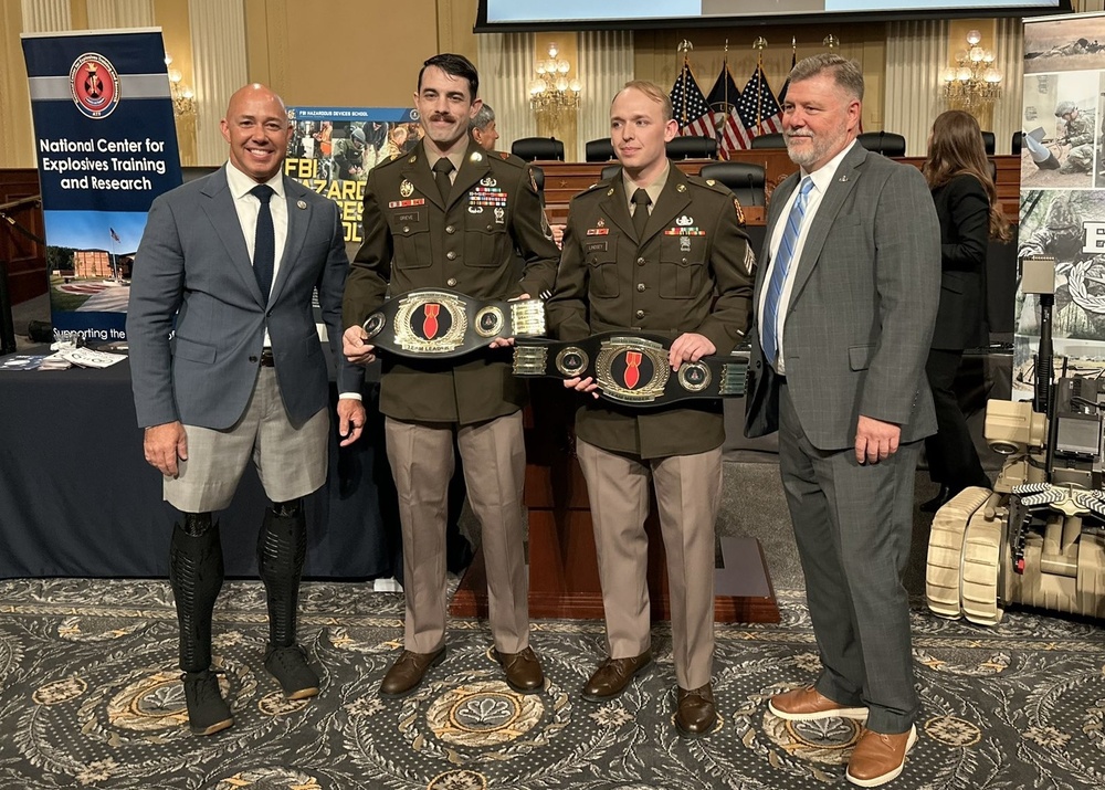 Army EOD Team of the Year winners recognized by Congressional leaders on Capitol Hill