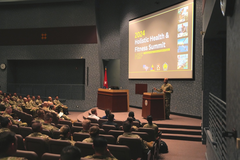 Brig. Gen. Alric Francis Delivers Opening Remarks at the 2024 1st Armored Division H2F Summit