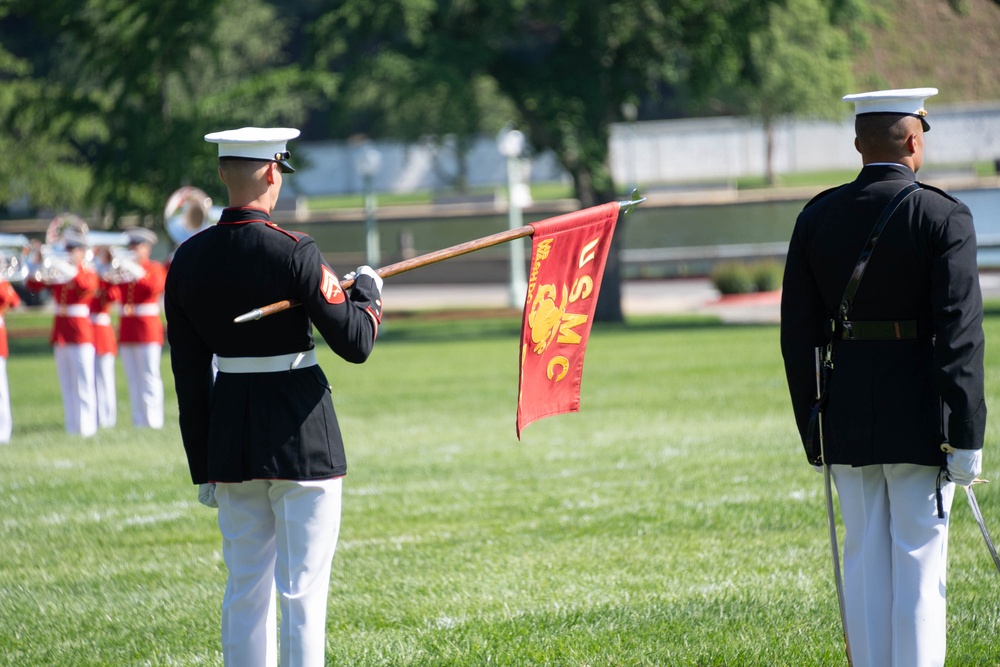 USMC Silent Drill Platoon &amp; Drum and Bugle Corps at USNA