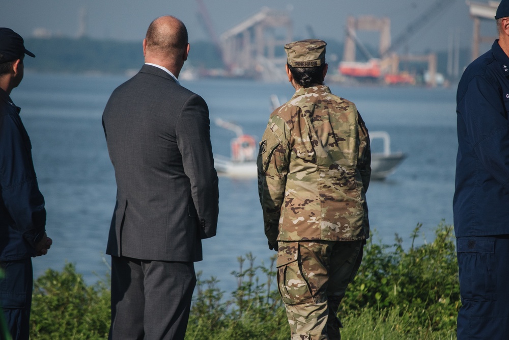 Unified Command and Governor Wes Moore host press conference following DALI refloat