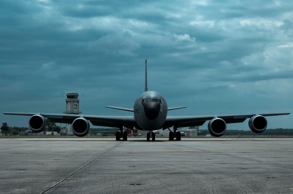 KC-135 before takeoff