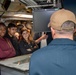 Members of Association of Veterans at Anderson tour Nimitz-class aircraft carrier USS Carl Vinson (CVN 70)