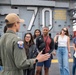 Members of Association of Veterans at Anderson tour Nimitz-class aircraft carrier USS Carl Vinson (CVN 70)