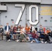 Members of Association of Veterans at Anderson tour Nimitz-class aircraft carrier USS Carl Vinson (CVN 70)