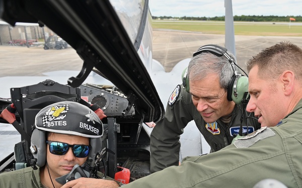 ACC leaders visit command’s only operational test and evaluation wing