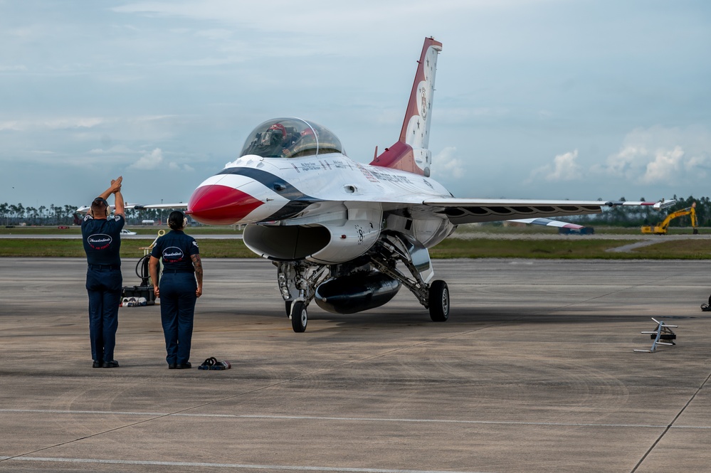 Tyndall Air Force Base hosts Thunderbirds meet-and-greet