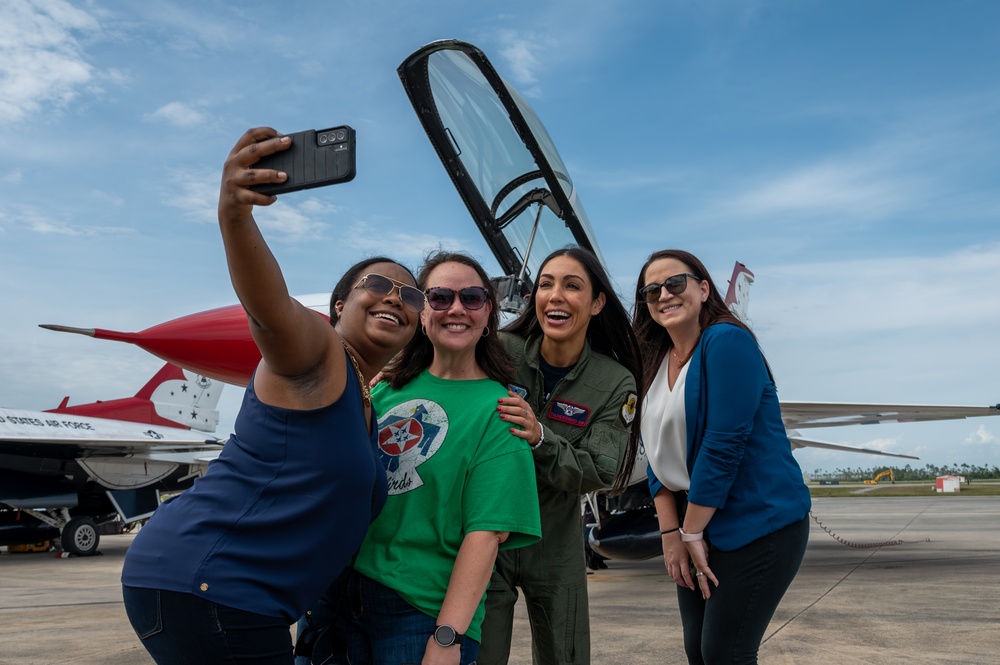 Tyndall Air Force Base hosts Thunderbirds meet-and-greet