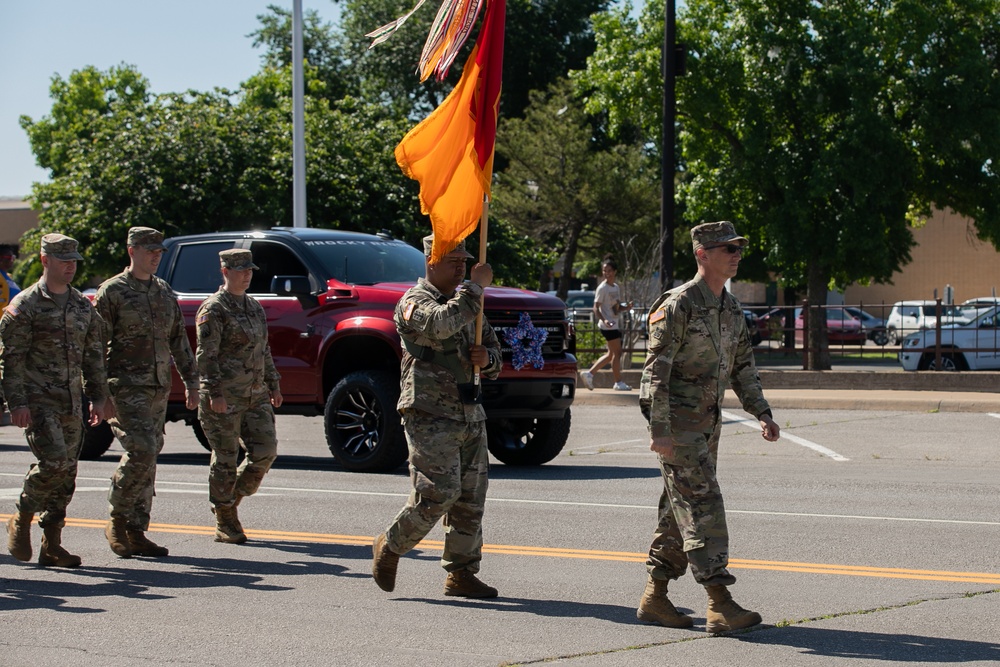 75th Field Artillery Brigade participates in Lawton Armed Forces Day Parade