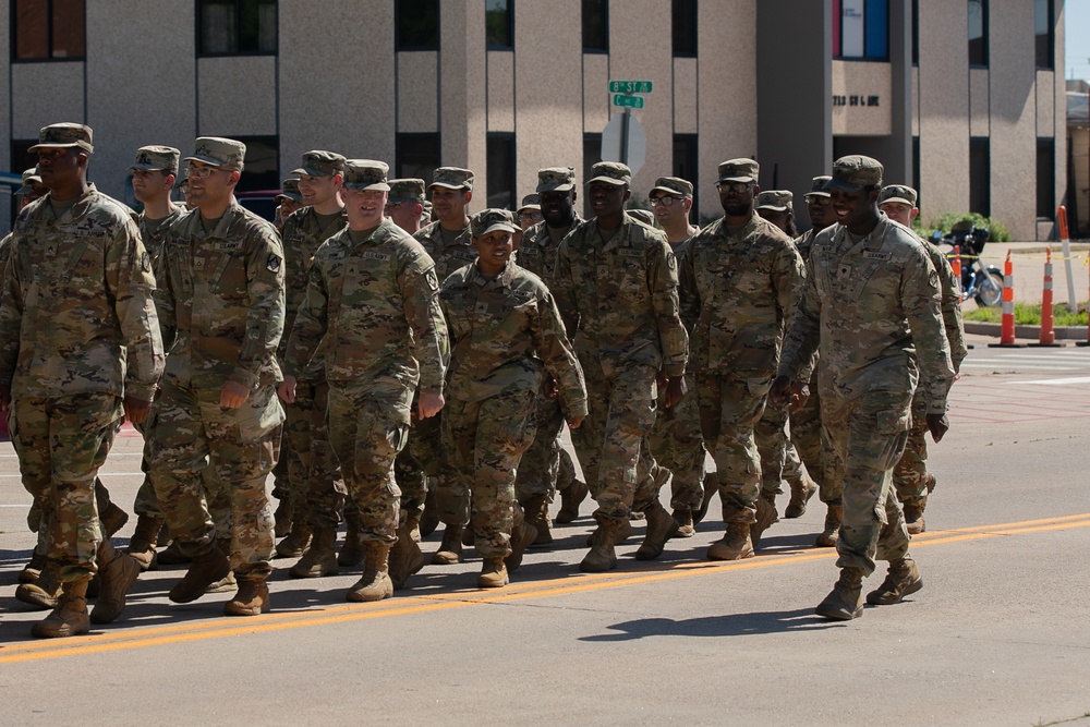 75th Field Artillery Brigade participates in Lawton Armed Forces Day Parade