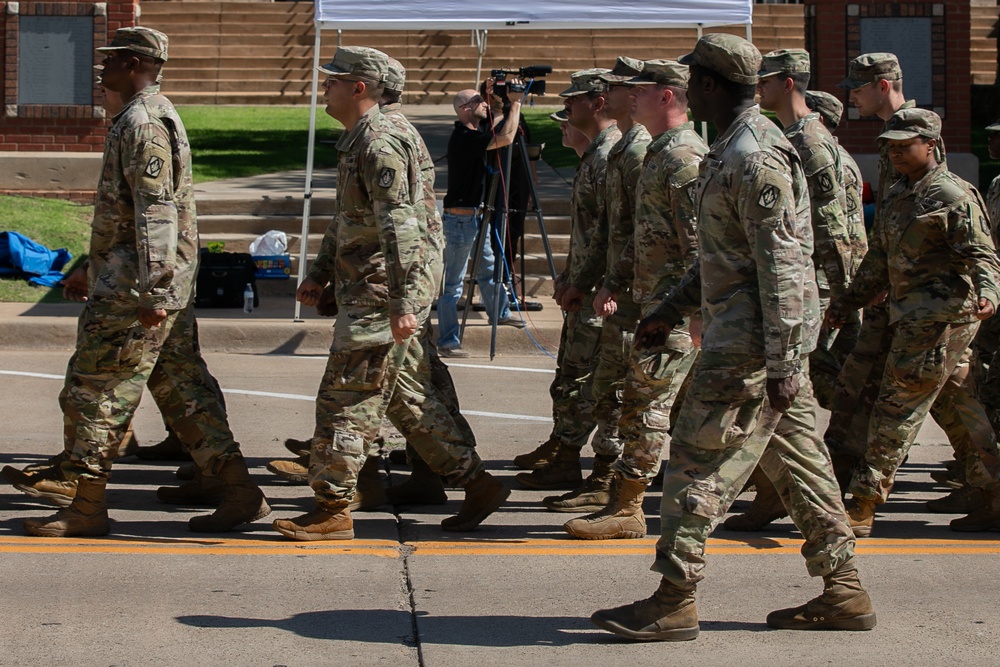 75th Field Artillery Brigade participates in Lawton Armed Forces Day Parade