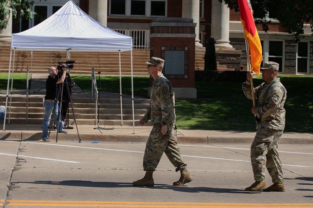 75th Field Artillery Brigade participates in Lawton Armed Forces Day Parade