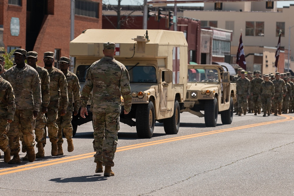 75th Field Artillery Brigade participates in Lawton Armed Forces Day Parade