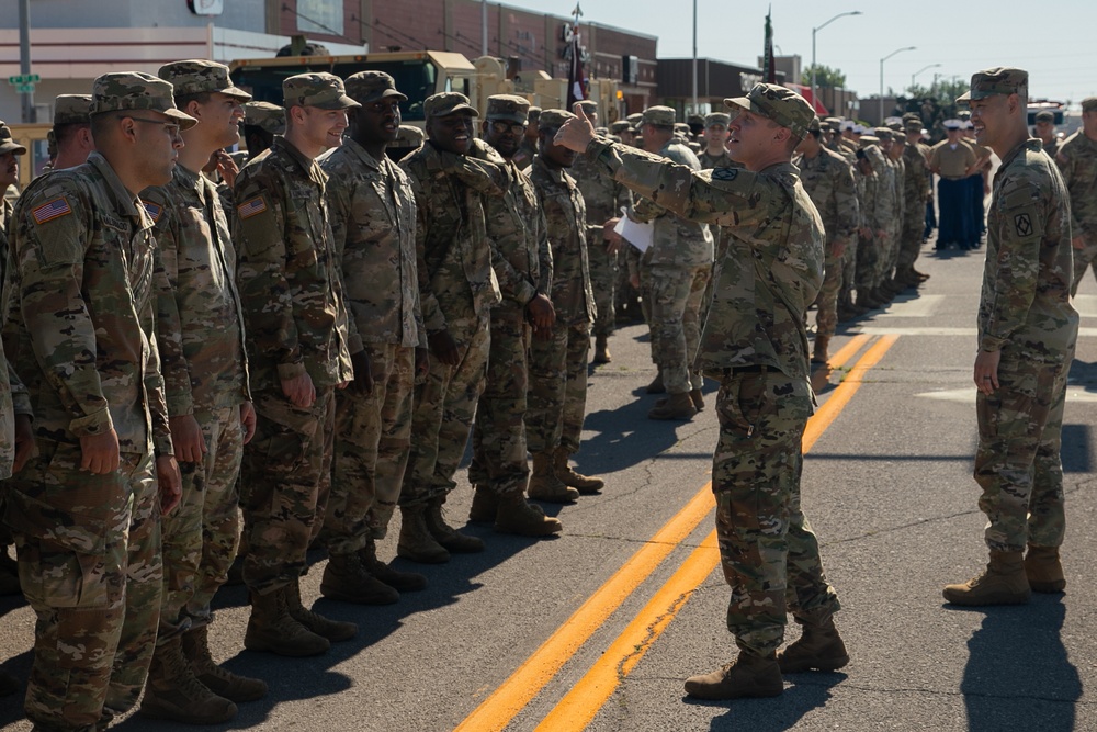 75th Field Artillery Brigade participates in Lawton Armed Forces Day Parade