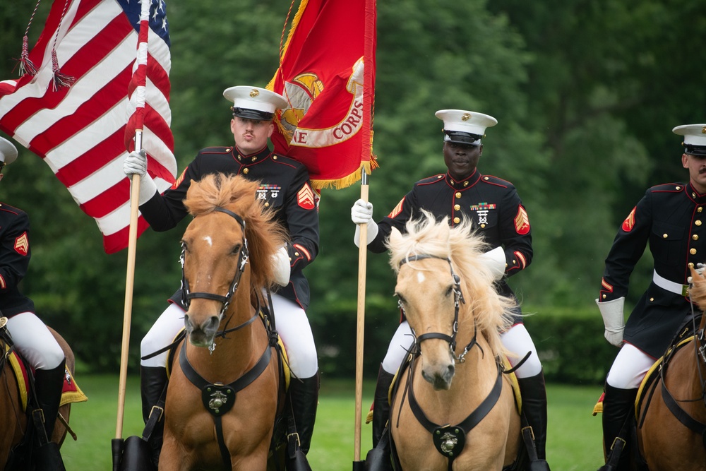 Marine Corps Mounted Color Guard East Coast Tour