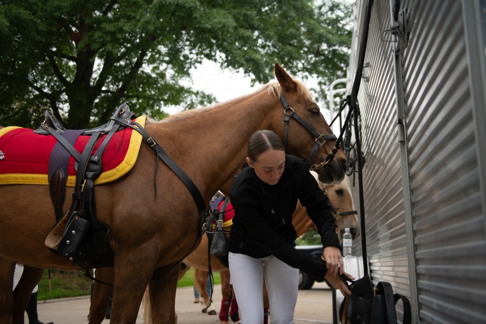 Marine Corps Mounted Color Guard East Coast Tour