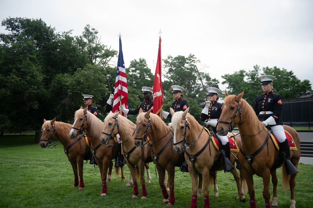 Marine Corps Mounted Color Guard East Coast Tour