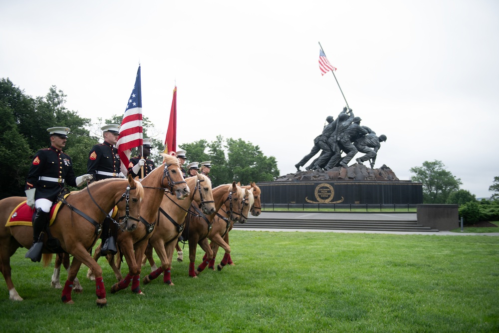 Marine Corps Mounted Color Guard East Coast Tour