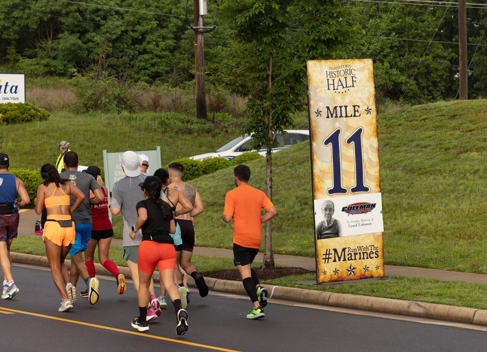 Runners conquer Hospital Hill during 17th Annual Marine Corps Historic Half