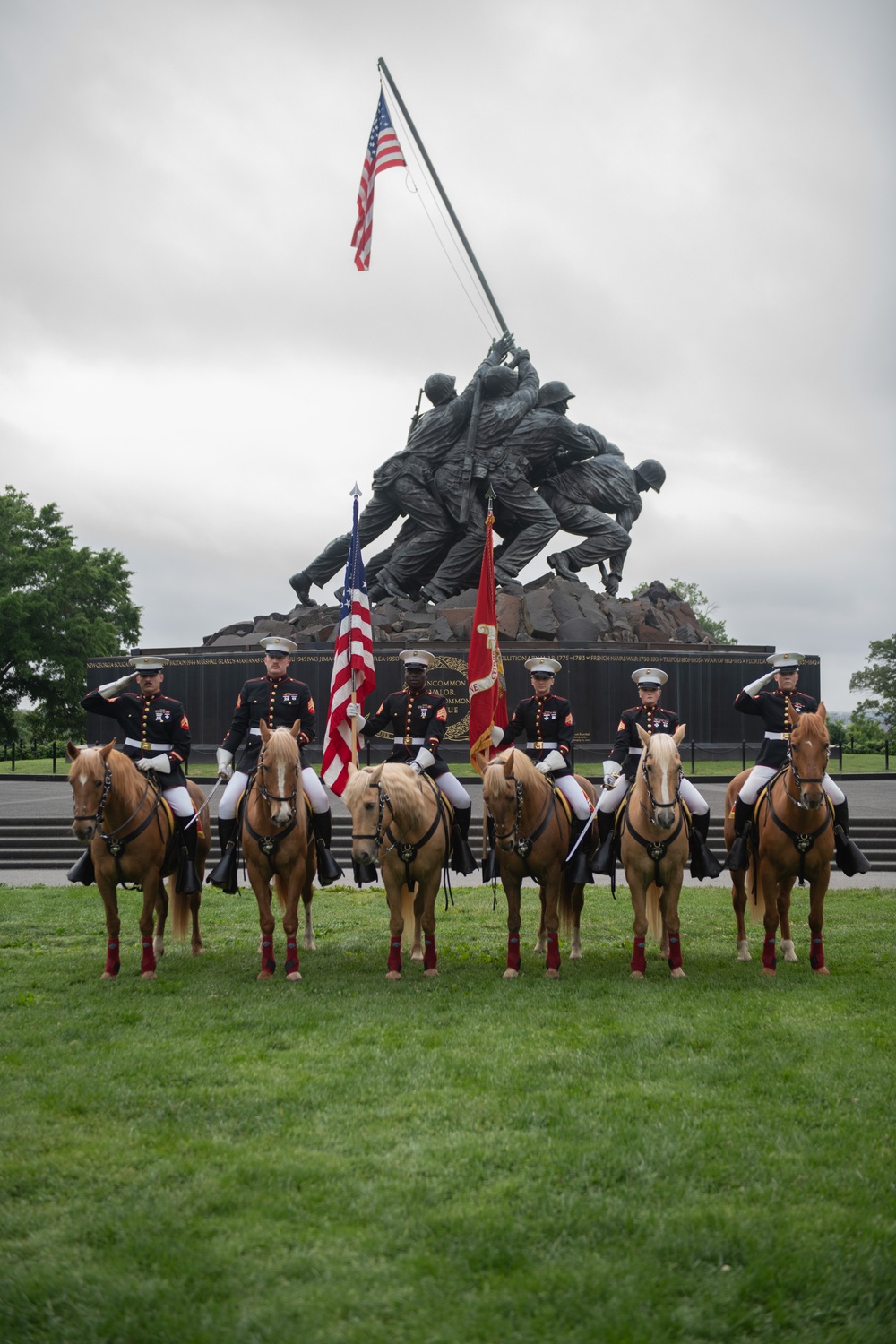 Marine Corps Mounted Color Guard East Coast Tour