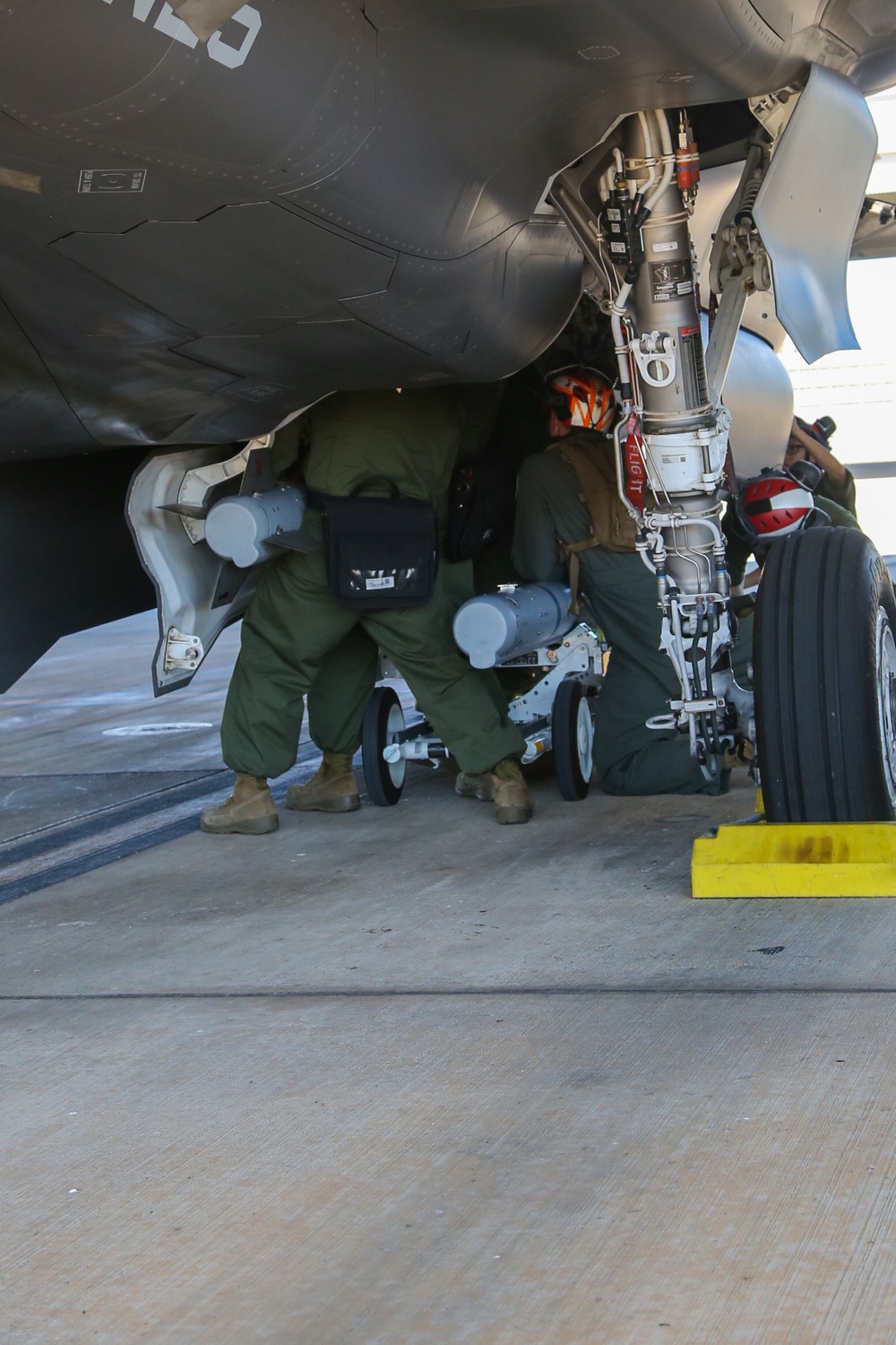 U.S. Marines load CATM-120Cs in Australia