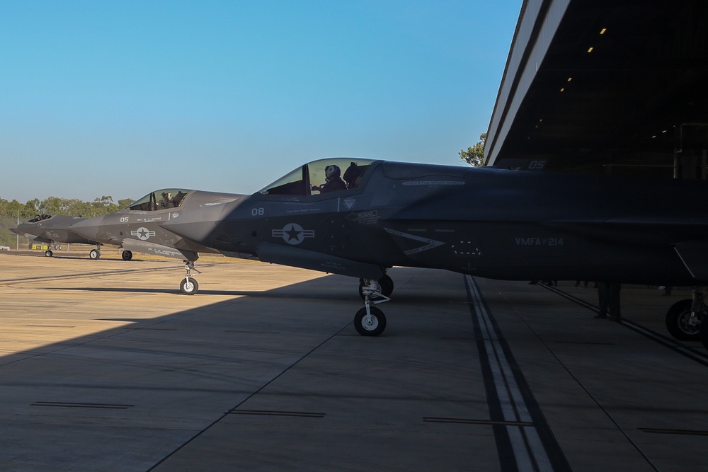 U.S. Marine Corps and Australian F-35 Pilots Fly Side-by-Side