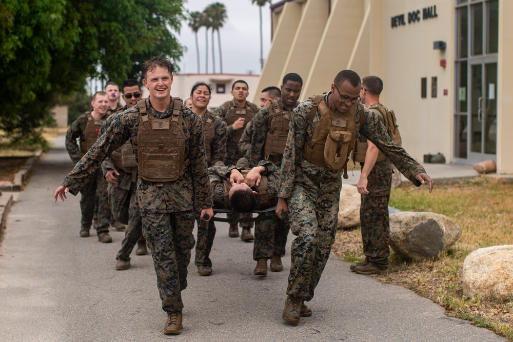 15th MEU Marines Conduct Shallow Water MCMAP PT