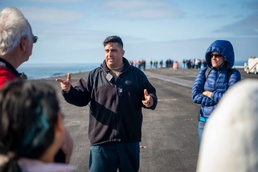 Sailors  Conduct a Tour Aboard USS Carl Vinson (CVN 70)