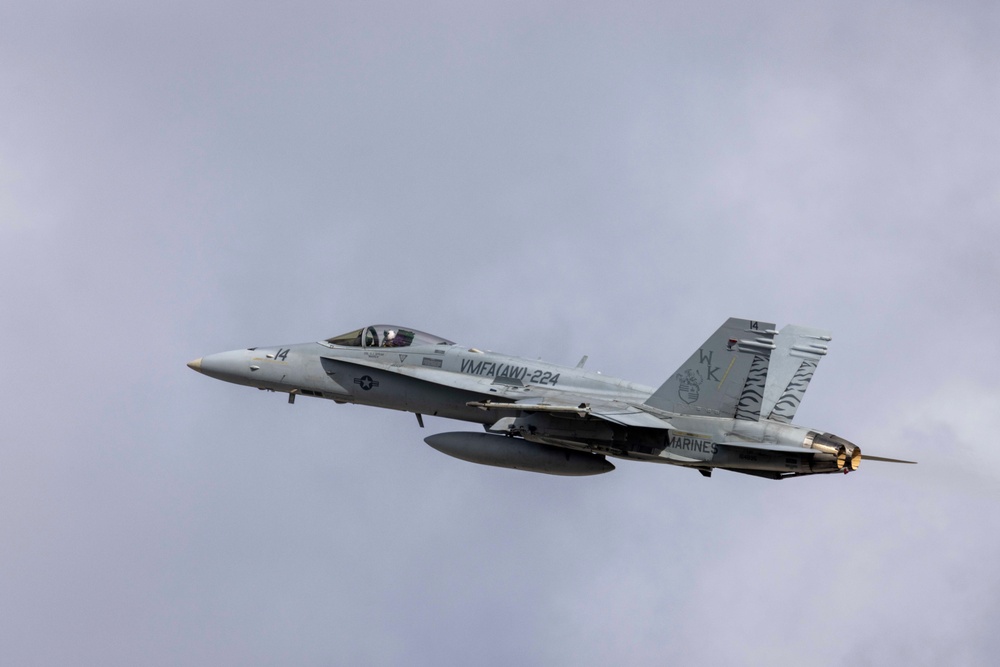 VMFA(AW)-224 and VMFA-121 conduct flight operations