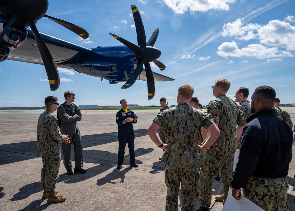 USNA Midshipmen and Staff Tour Blue Angels