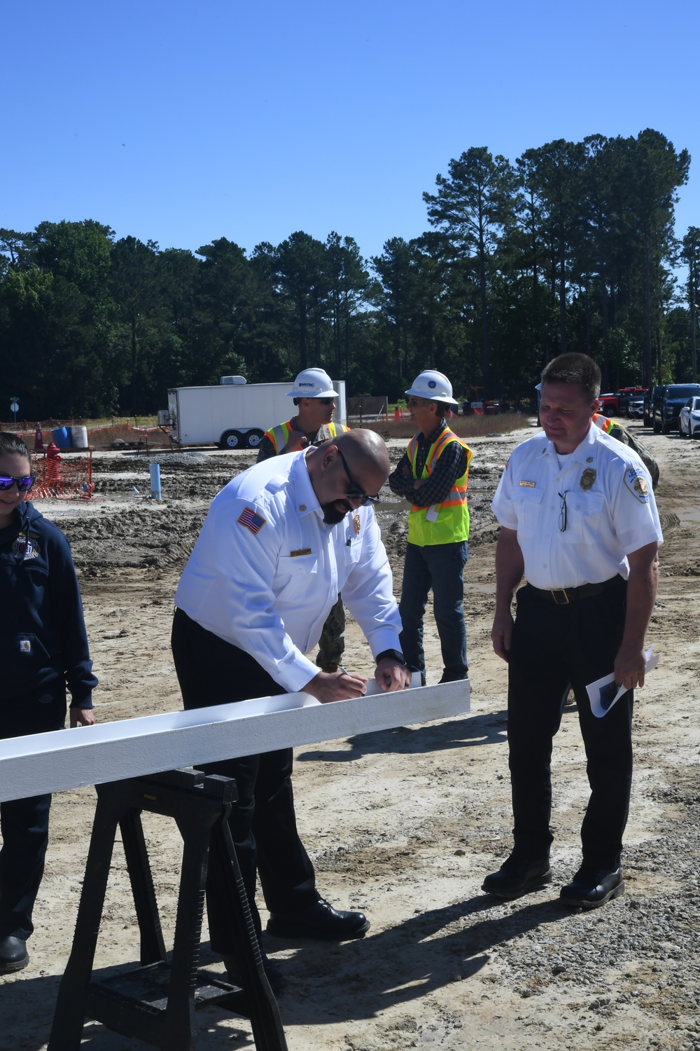 OICC Florence completes construction milestone for new fire station at Camp Lejeune