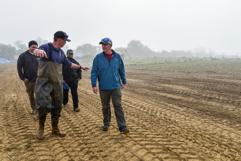 DPAA ES leadership visits France recovery team