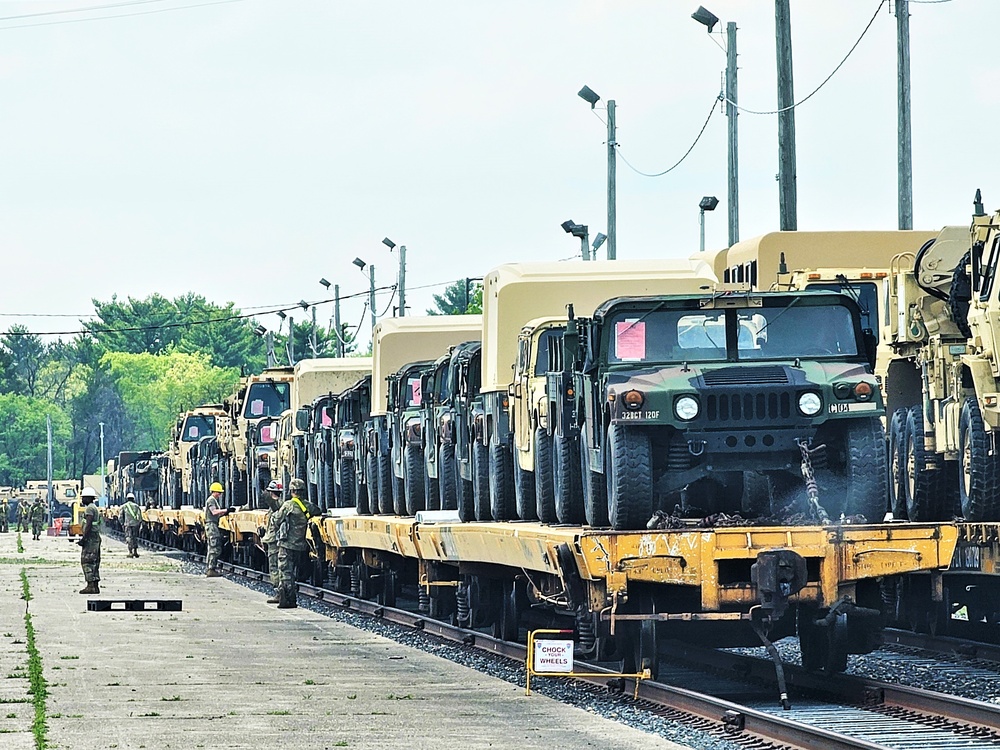 Fort McCoy’s first rail movement of 2024 is largest Wisconsin National Guard rail op in decades