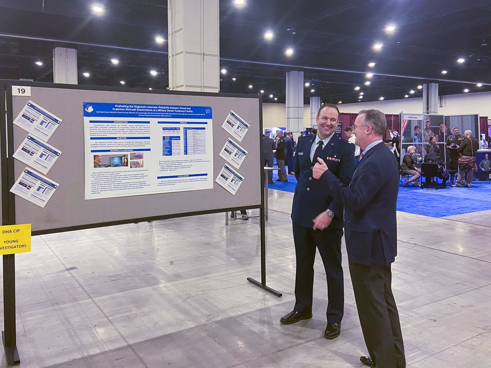 Air Force dentist presents innovative military healthcare research at AMSUS