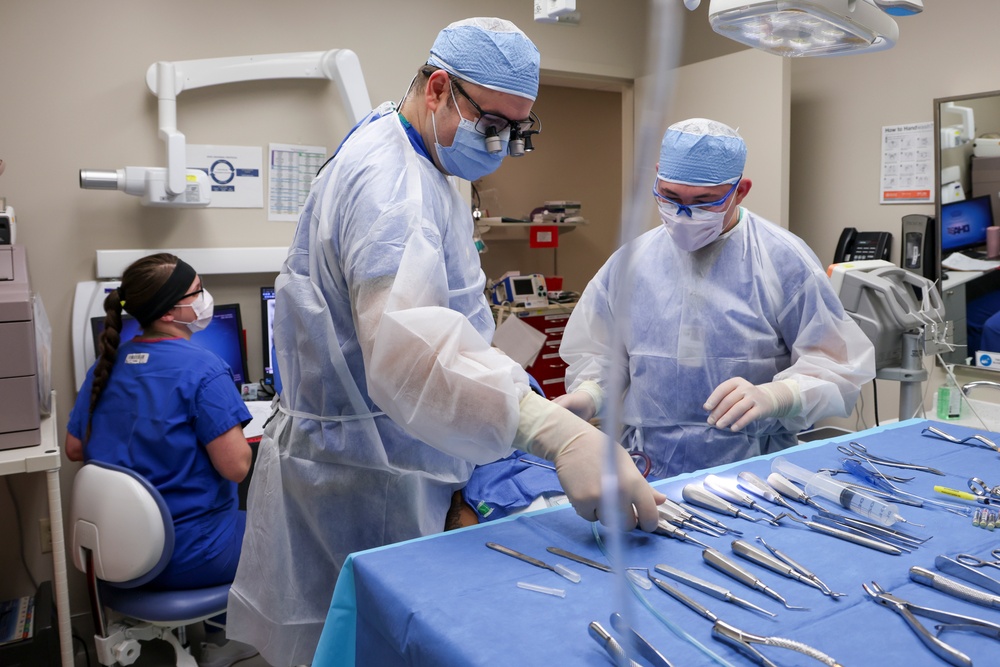 Maj. Vader performs wisdom teeth extraction operation