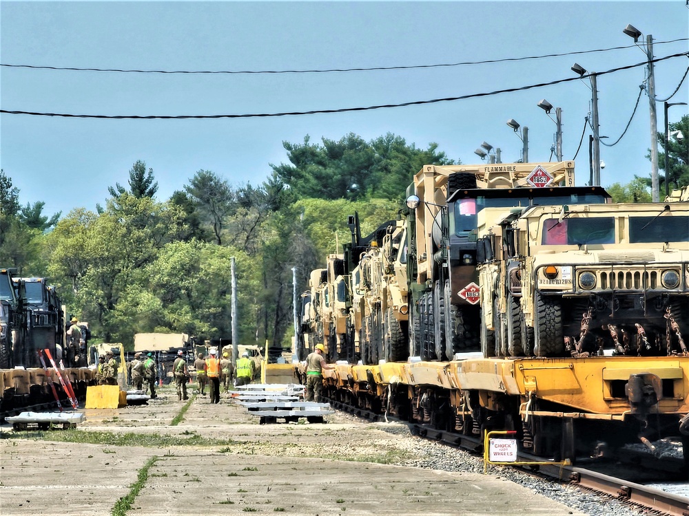 Fort McCoy’s first rail movement of 2024 is largest Wisconsin National Guard rail op in decades