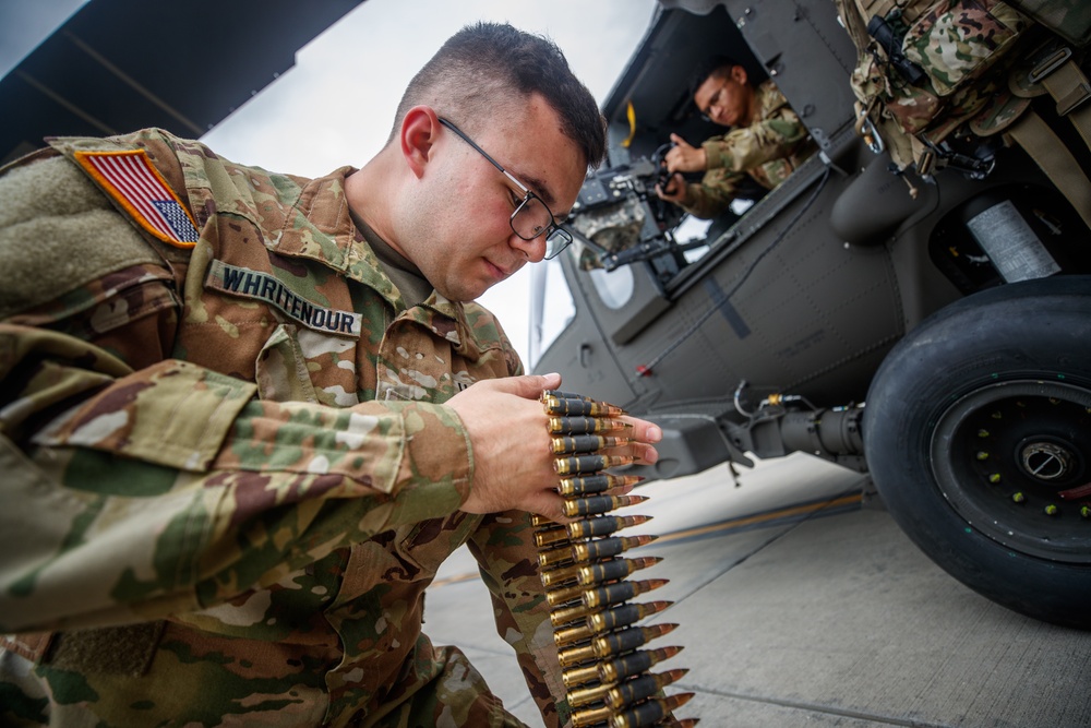 New Jersey Army National Guard aerial gunnery training