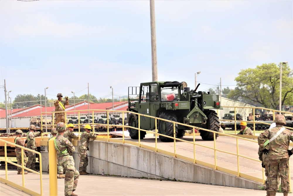 32nd Infantry Brigade Combat Team Soldiers complete ‘largest rail movement with civilian linehaul Wisconsin National Guard has ever done’