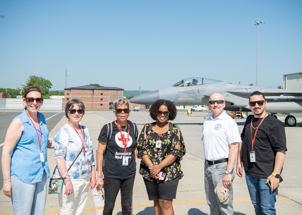 104th Fighter Wing hosts American Red Cross for base tour