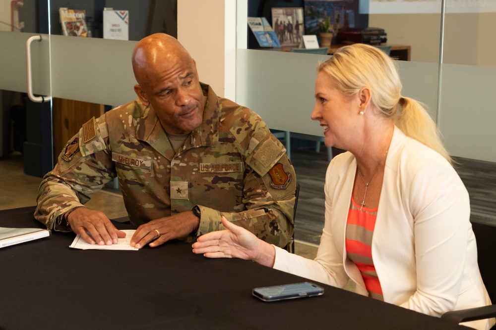 AFRC Brigadier General McElroy speaks at Macon Chamber of Commerce