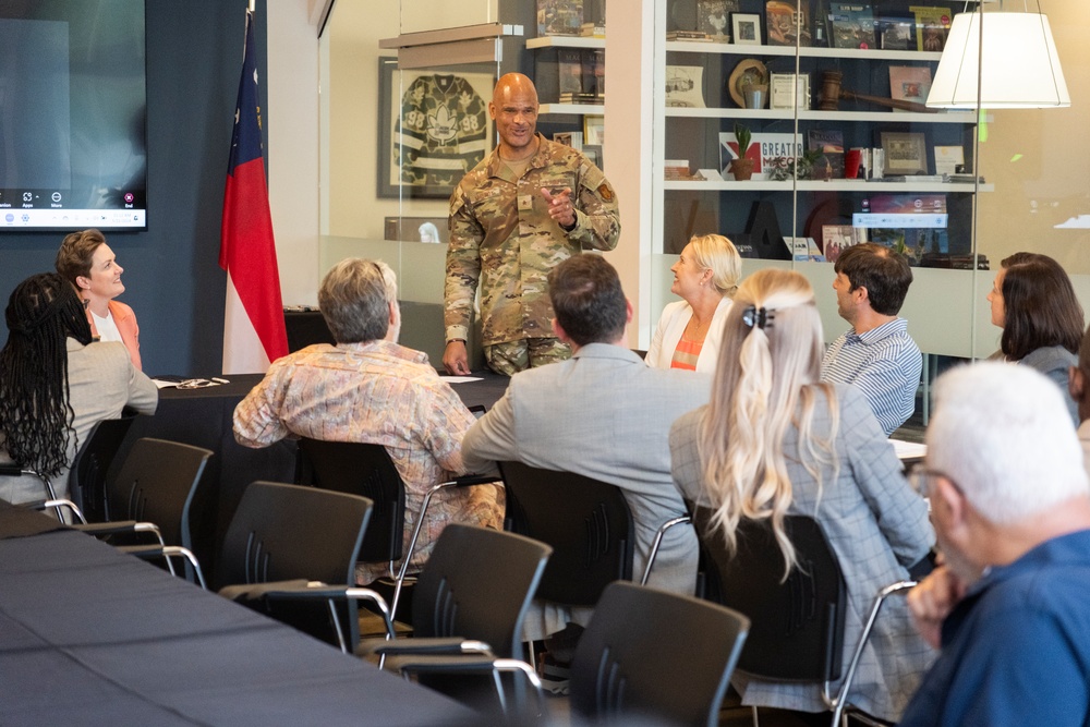 AFRC Brigadier General McElroy speaks at Macon Chamber of Commerce