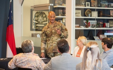 AFRC Brigadier General McElroy speaks at Macon Chamber of Commerce